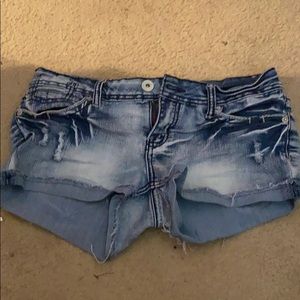Blue jeans shorts